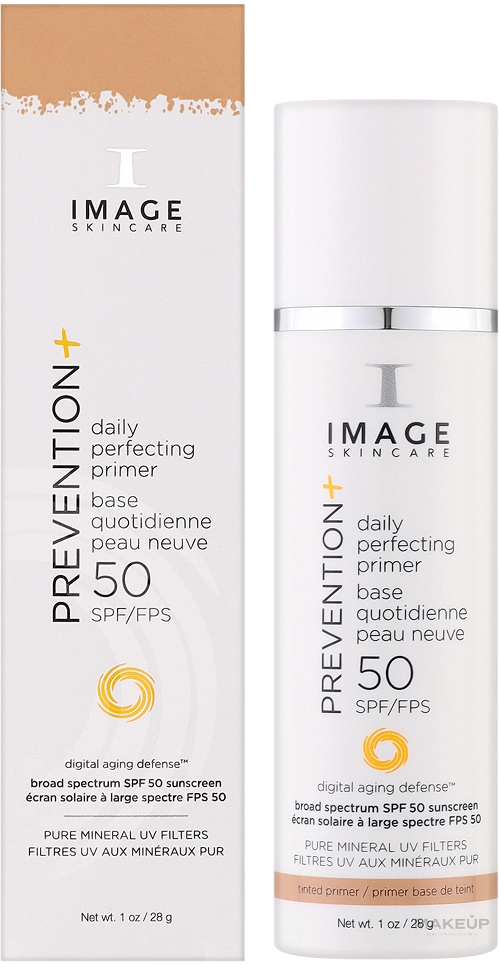 Тонувальний сонцезахисний праймер SPF 50 - Image Skincare Prevention+ Daily Perfecting Primer SPF 50 — фото 28g