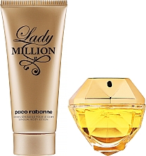 Духи, Парфюмерия, косметика Paco Rabanne Lady Million - Набор (edp/80ml + b/lot/100ml)