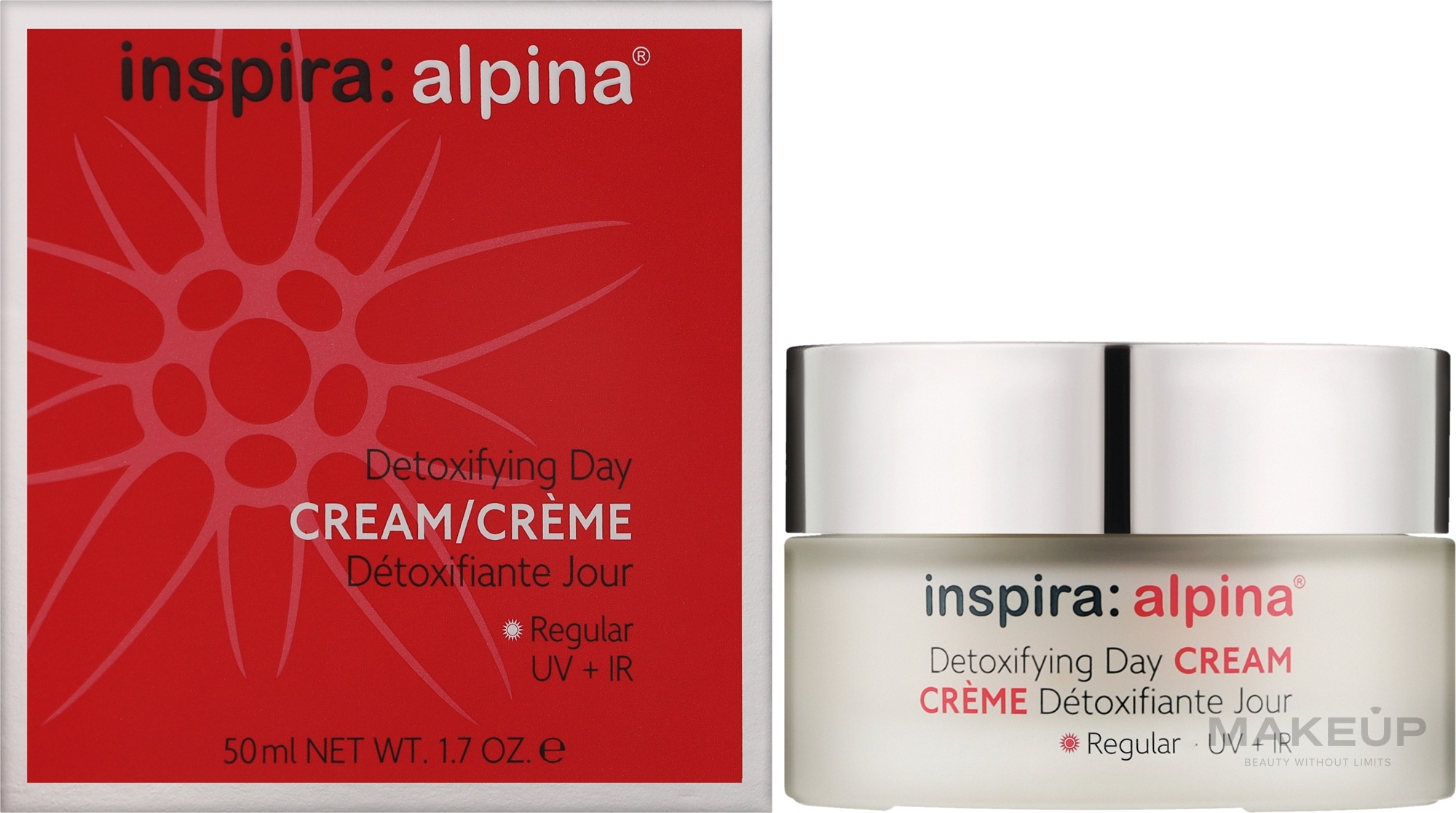 Денний детокс-крем для нормалізації шкіри - Inspira:cosmetics Inspira:Alpina Detoxifying Day Cream Regular — фото 50ml