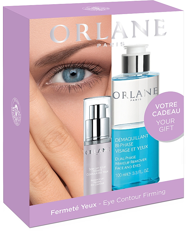 Набор - Orlane Radiance Lift Firming Eye Contour Set (eye/cr/15ml + m/remover/100ml) — фото N1