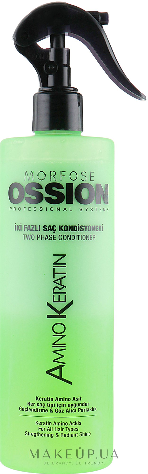 Двофазний кондиціонер для волосся, з кератином - Morfose Ossion Amino Keratin Two Phase Hair Conditioner — фото 400ml