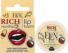 Бальзам для губ - Elen Cosmetics Rich Vanilla Lip Balm — фото N2
