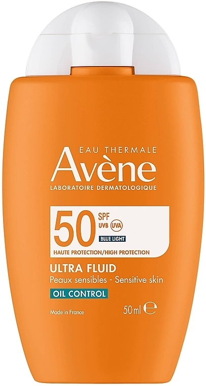 Солнцезащитный флюид - Avene Eau Thermale Ultra Fluid Oil Control Matifying SPF50 — фото N1