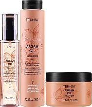 Набор - Lakme Teknia Argan Oil (shmp/300ml + h/oil/125/ml + h/mask/250ml) — фото N2