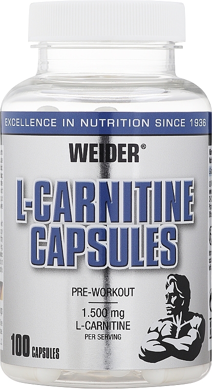 Жиросжигатель "L-карнитин" - Weider L-Carnitine Capsules — фото N1