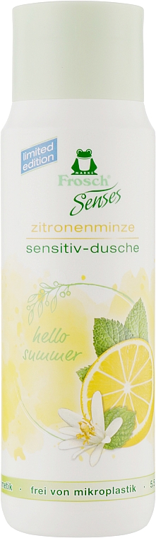 Гель для душа "Лимонная мята" - Frosch Sensitive Hello Summer Shower Gel — фото N1