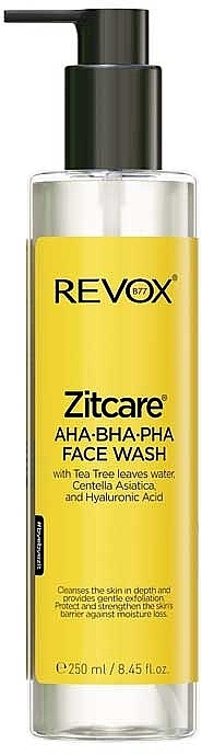 Очищувальний гель для обличчя - Revox Zitcare AHA BHA PHA Facial Cleansing Gel — фото N1