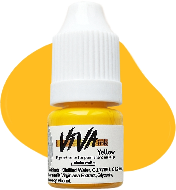 Пігмент для перманентного макіяжу - Viva ink Corrector 3 Yellow — фото N1