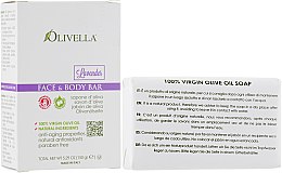 Парфумерія, косметика Мило для обличчя і тіла "Лаванда", на основі оливкової олії - Olivella Face And Body Bar Soap Lavender