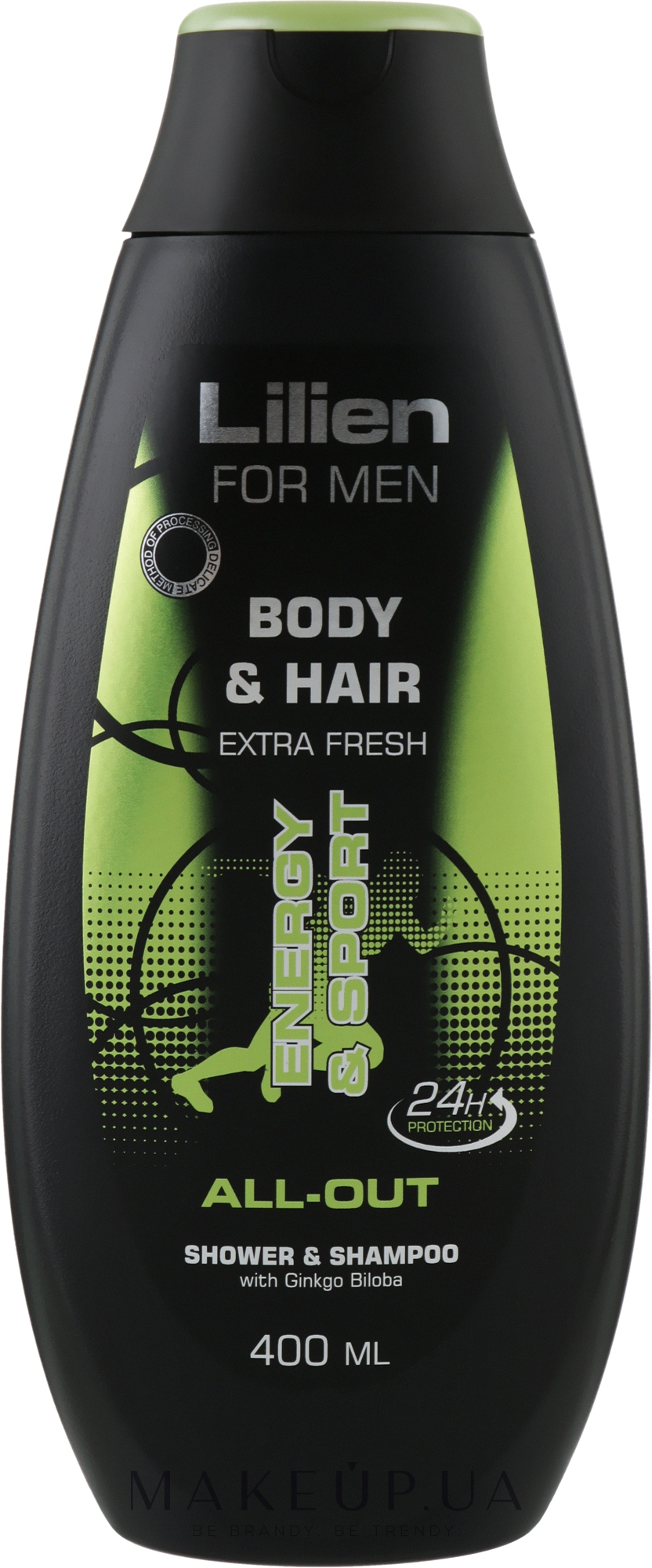 Чоловічий шампунь-гель для душу "Олл-Аут" - Lilien For Men Body & Hair All-Out Shower & Shampoo — фото 400ml