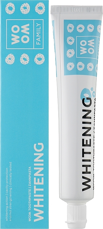 Отбеливающая зубная паста - Woom Family Whitening Toothpaste — фото N2