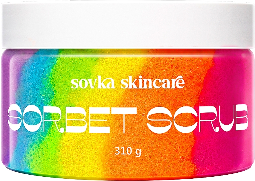 Скраб для тіла "Фруктова веселка" - Sovka Skincare Sorbet Scrub Fruit Rainbow