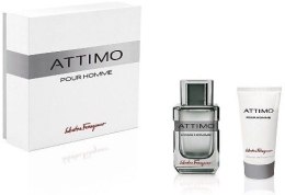 Парфумерія, косметика Salvatore Ferragamo Attimo pour Homme - Набір (edt/5ml + sh/gel/30ml)