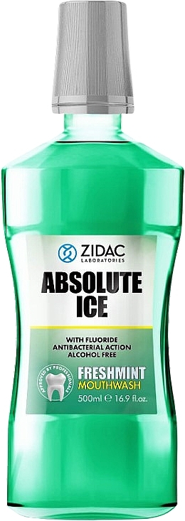 Ополаскиватель для полости рта "Свежая мята" - Zidac Absolute Ice Mouthwash Freshmint — фото N1