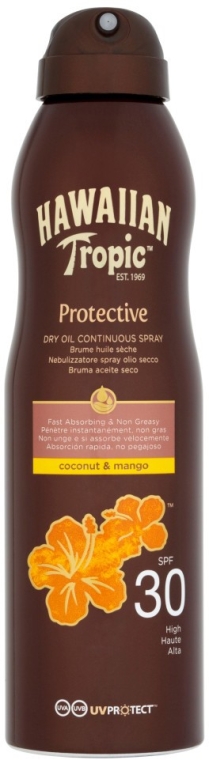 Суха олія для засмаги - Hawaiian Tropic Protective Dry Oil Spray SPF 30 — фото N1