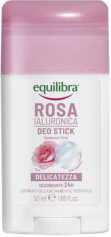 Дезодорант-стік "Троянда" з гіалуроновою кислотою - Equilibra Rosa Deodorant Stick — фото N1