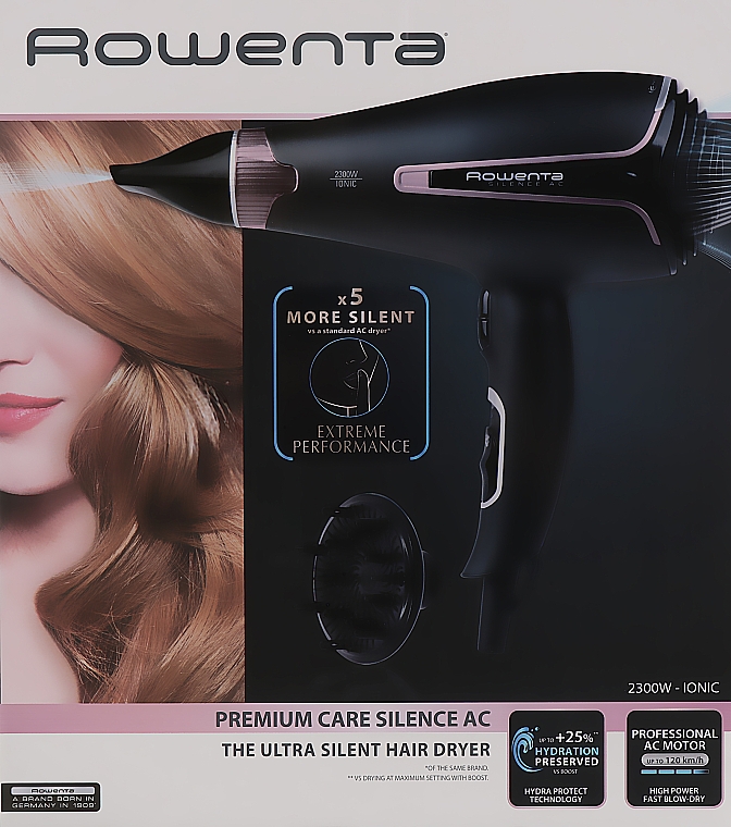 Фен для волос - Rowenta Premium Care Silence Pro AC CV7920 — фото N4
