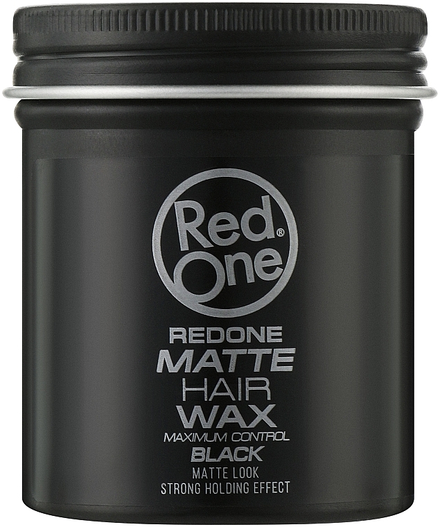 Матовый воск для укладки волос - RedOne Matte Hair Wax Black — фото N1