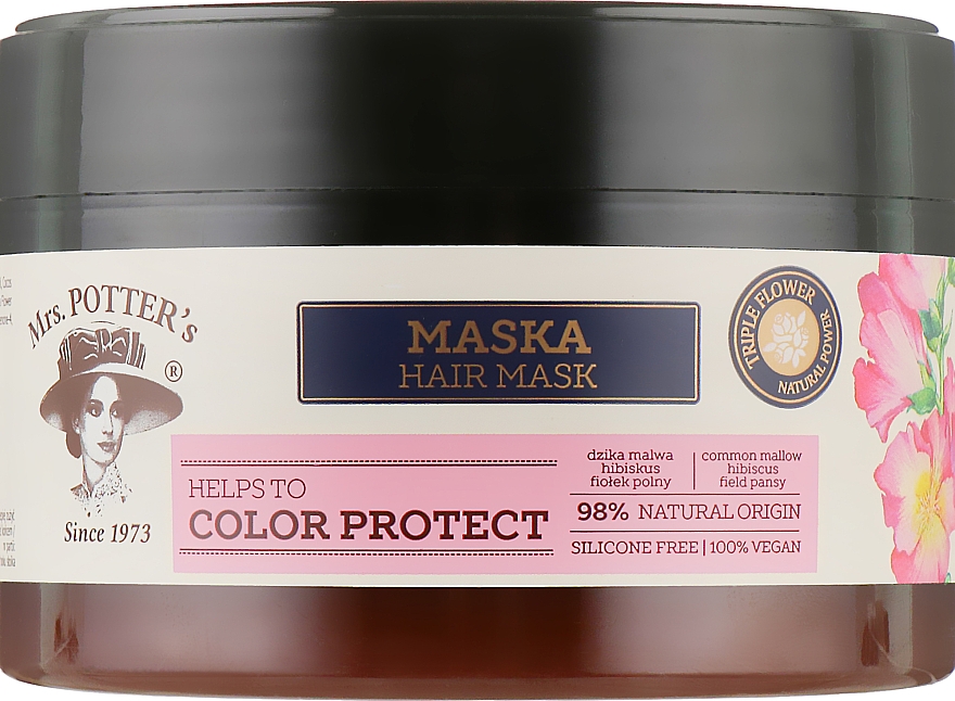 Маска для фарбованого волосся - Mrs. Potter's Triple Flower Color Protect