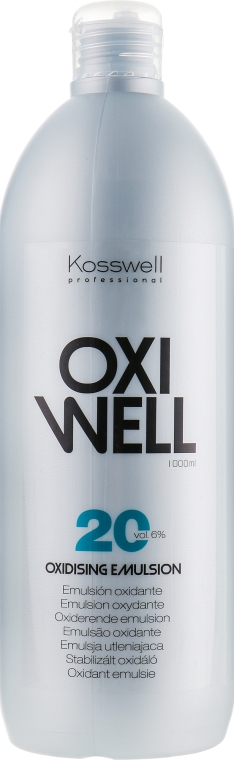Окислювальна емульсія, 6% - Kosswell Equium Oxidizing Emulsion Oxiwell 6% 20 vol — фото N3