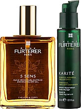 Парфумерія, косметика Набір "Ефективний догляд" - Rene Furterer (hair/oil/100ml + hair/serum/30ml + bag)