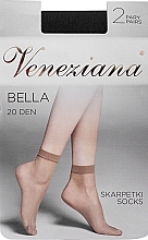 Носки женские "Bella" 20 Den, nero - Veneziana — фото N1