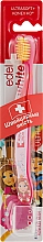 Парфумерія, косметика Дитяча м'яка зубна щітка з щетиною Konex, червона - Edel+White Kids Soft Spezial
