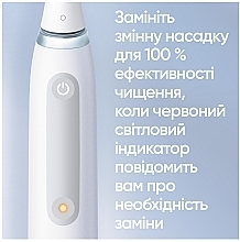 Электрическая аккумуляторная зубная щетка, белая - Oral-B iO Series 4  — фото N6