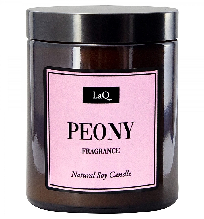 Натуральная соевая свеча "Пион" - LaQ Peony Natural Soy Candle — фото N1