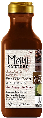 Кондиціонер для в'юнкого і неслухняного волосся "Боби ванілі" - Maui Moisture Smooth & Revive+Vanilla Bean Conditioner