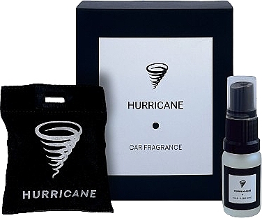 Парфумоване саше для автомобіля - Hurricane Black Standart Car Fragrance — фото N1
