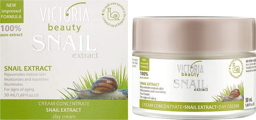 Концентрований денний крем - Victoria Beauty Snail Extract Day Cream — фото N2
