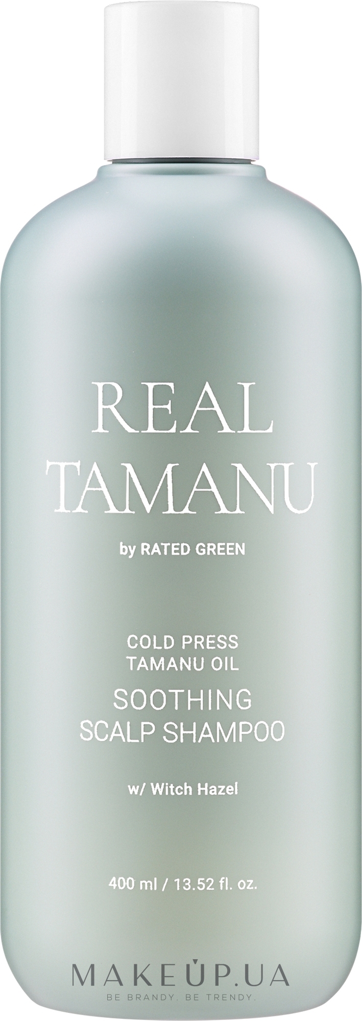 Успокаивающий шампунь с маслом таману - Rated Green Real Tamanu Cold Pressed Tamanu Oil Soothing Scalp Shampoo — фото 400ml