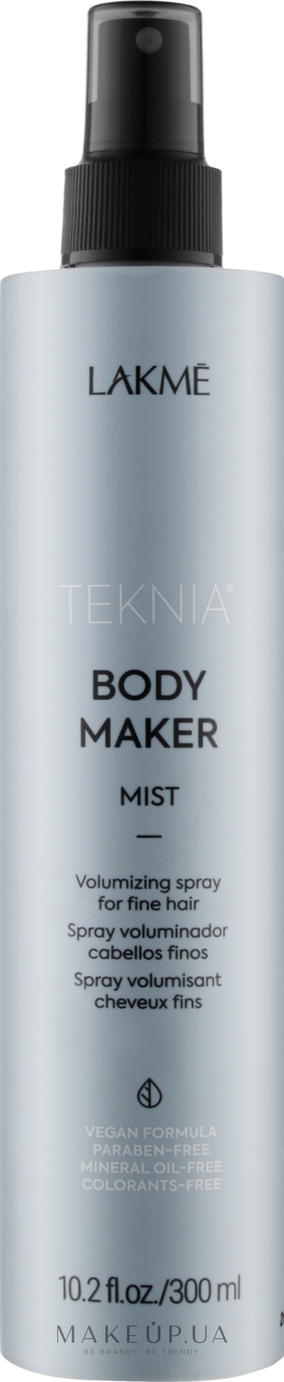 Спрей для объёма тонких волос - Lakme Teknia Body Maker Mist — фото 300ml