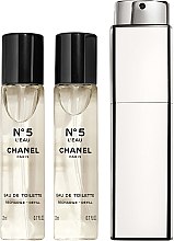 Chanel N5 L`Eau - Туалетна вода (змінний блок) (2x30 ml) — фото N1
