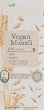 Парфумерія, косметика Зволожувальний крем під очі - Bielenda Vegan Muesli Eye Cream