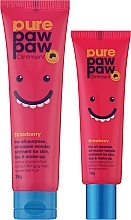 Набор восстанавливающих бальзамов для губ - Pure Paw Paw Duo Strawberry (lip/balm/15g + lip/balm/25g) — фото N2
