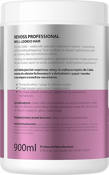 Маска для фарбованого волосся - Revoss Professional Color Hair Mask — фото N2