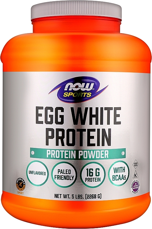 Спортивний протеїн яєчного білка - Now Foods Sports Egg White Powfer — фото N1