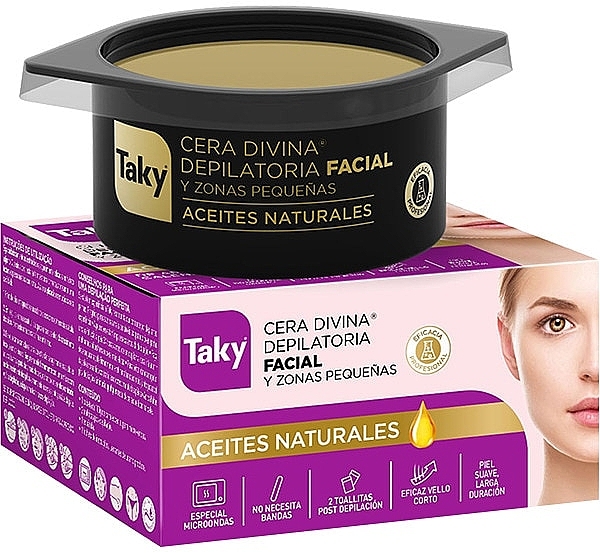 Віск для депіляції обличчя з натуральними оліями - Taky Facial Depilatory Wax With Natural Oils — фото N1