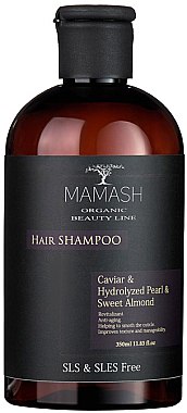 Шампунь-ревитализант с икрой, жемчугом и миндалем - Mamash Organic Hair Shampoo