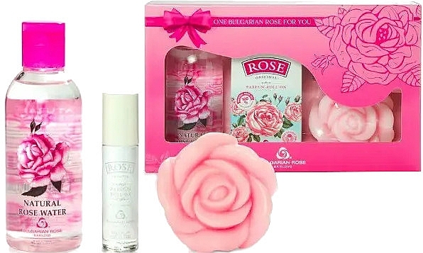 Bulgarian Rose Rose - Набір (parfum/roll/on/9ml + water/100ml + soap/70g) — фото N2