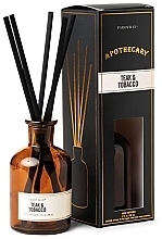 Аромадиффузор - Paddywax Apothecary Glass Reed Diffuser Teak & Tobacco — фото N1