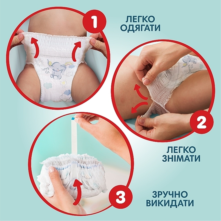 Подгузники-трусики Premium Care Pants 3 (6-11 кг), 144 шт. - Pampers — фото N5