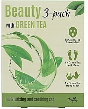 Набір - Echolux Beauty 3-Pack With Green Tea (mask/3pcs) — фото N1