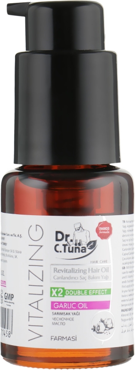 Олія для волосся з екстрактом часнику - Farmasi Dr. Tuna Garlic Oil Double Effect — фото N2