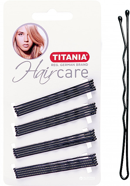 Заколки-невидимки для волос, 7 см, 20 шт - Titania — фото N1