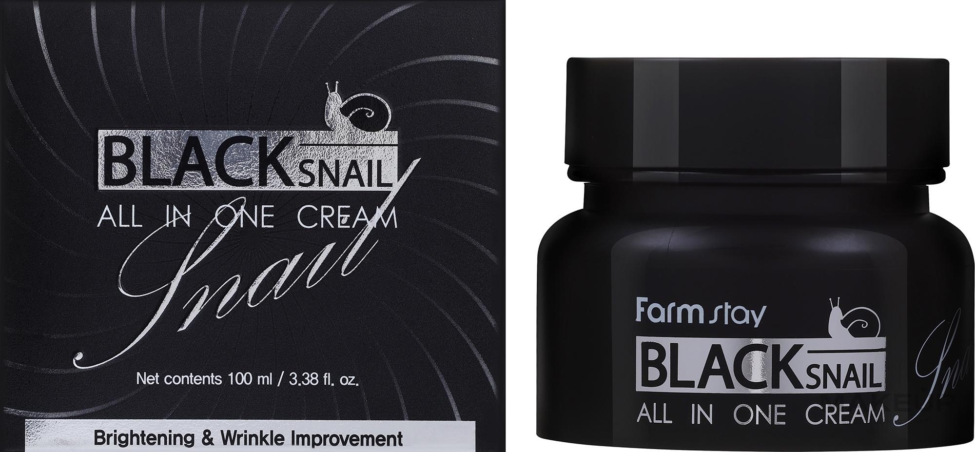 Многофункциональный крем с муцином черной улитки - FarmStay All-In-One Black Snail Cream — фото 100ml