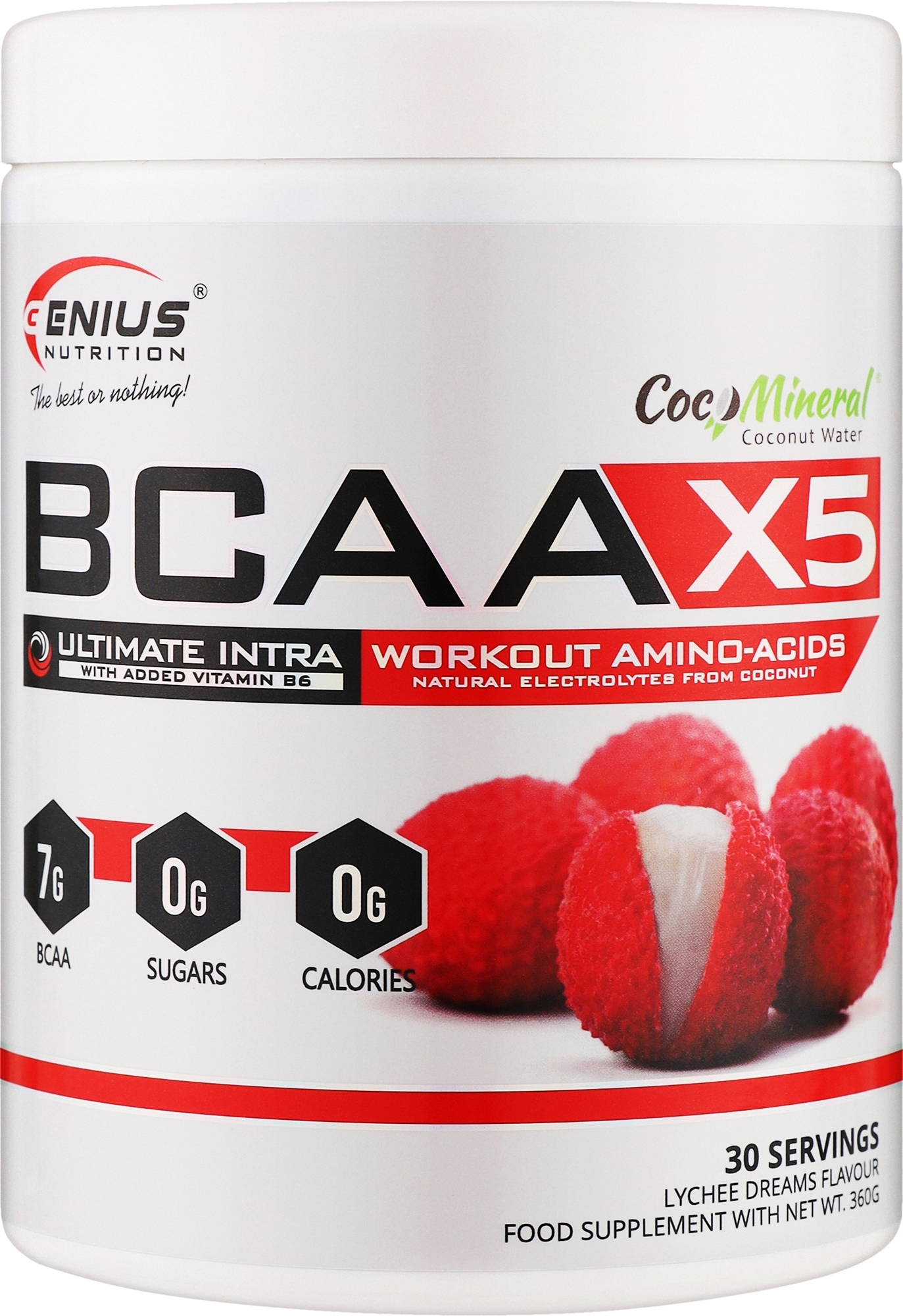 Амінокислота "BCAA-X5", лічі - Genius Nutrition Lychee — фото 360g