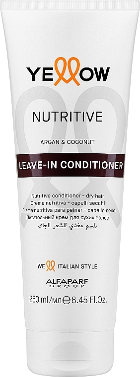 Кондиціонер для волосся - Alfaparf Yellow Nutrive Argan & Coconut Leave-in Conditioner — фото N1